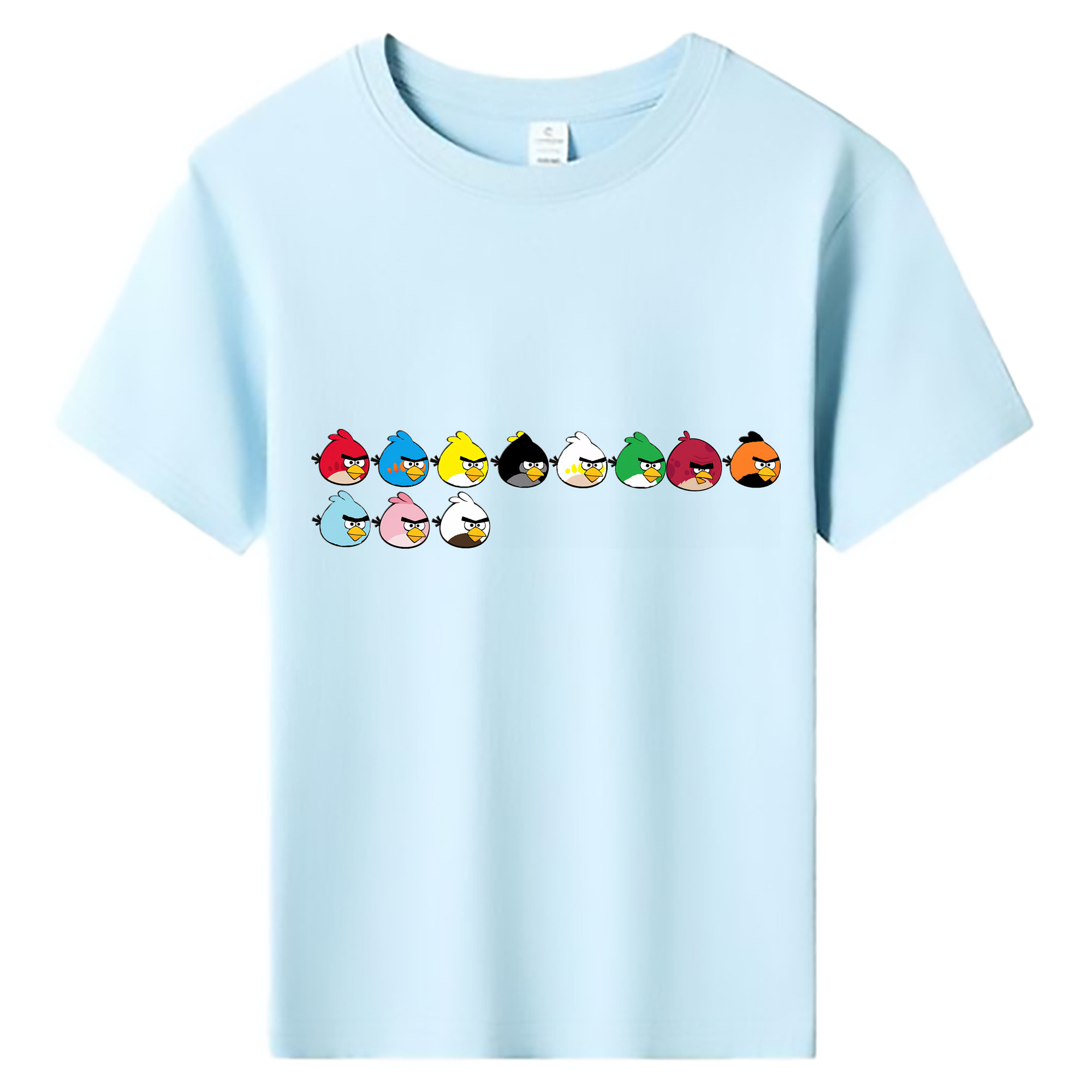 （画像用） Angry Birds アングリーバード 綿100％キッズTシャツ（フロントプリント）